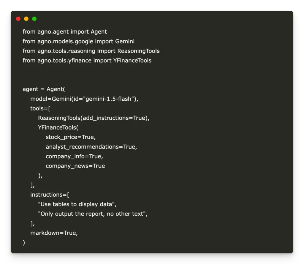 Building AI Agents Using Agno’s Multi-Agent Teaming Framework for Comprehensive Market Analysis and Risk Reporting