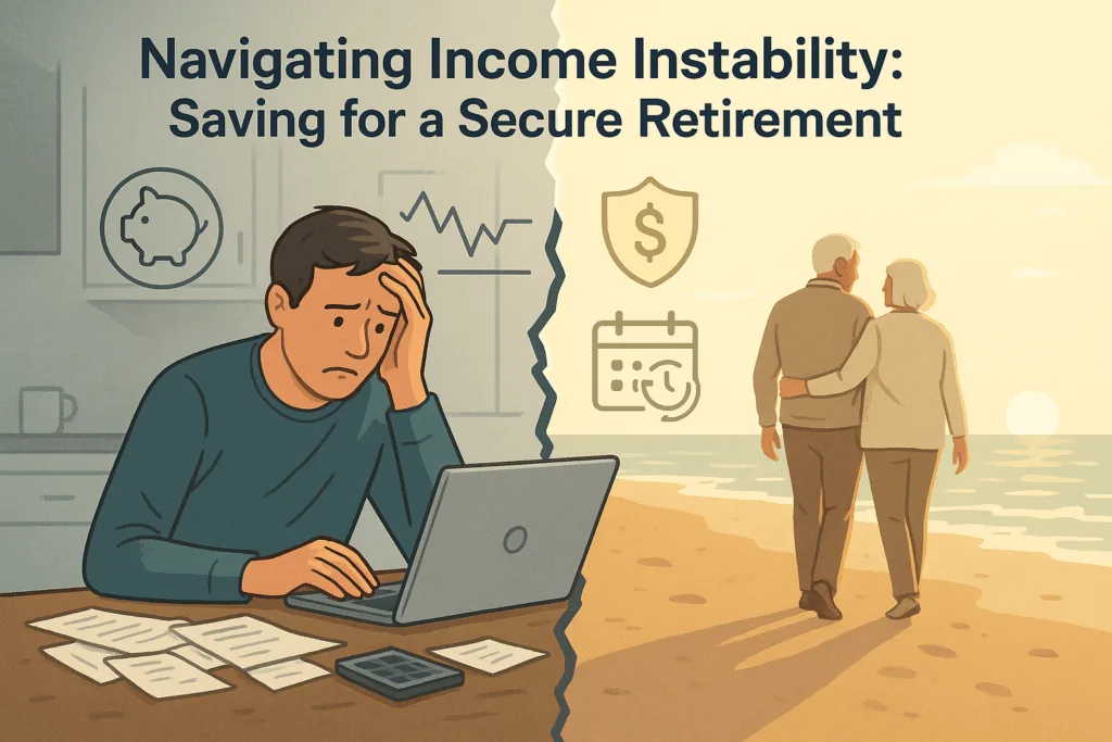 Income instability and retirement savings